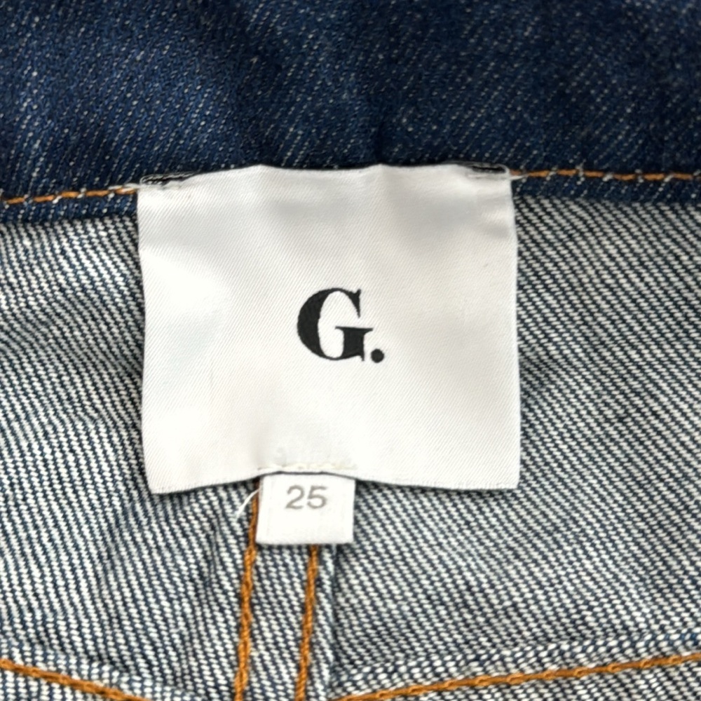 G. Label by Goop Alison Dark Wash Boyfriend Cuffed Hem Jean Size: 25 - Picture 8 of 10